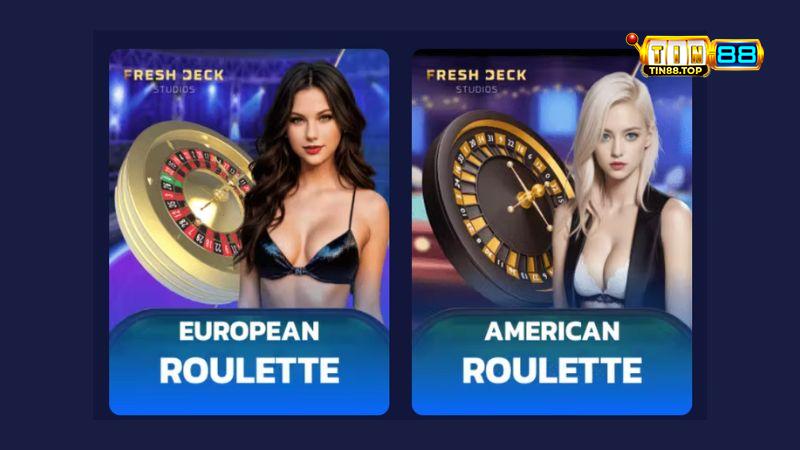 2 loại bàn cược Roulette